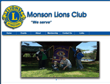 Tablet Screenshot of monsonlionsclub.com